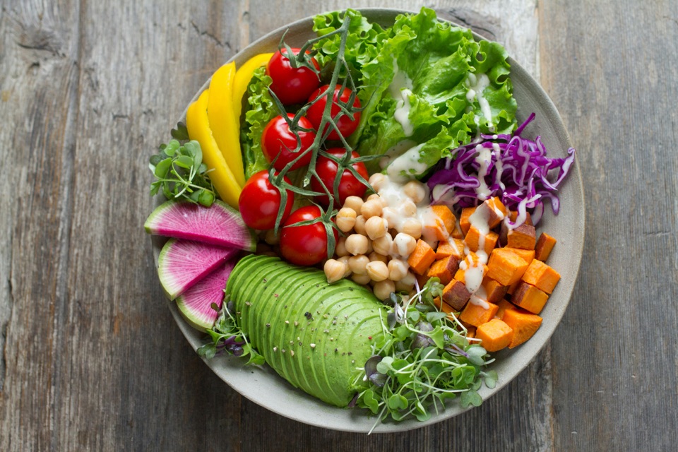 Illustrative vegan bowl photo for Crisp and Green.