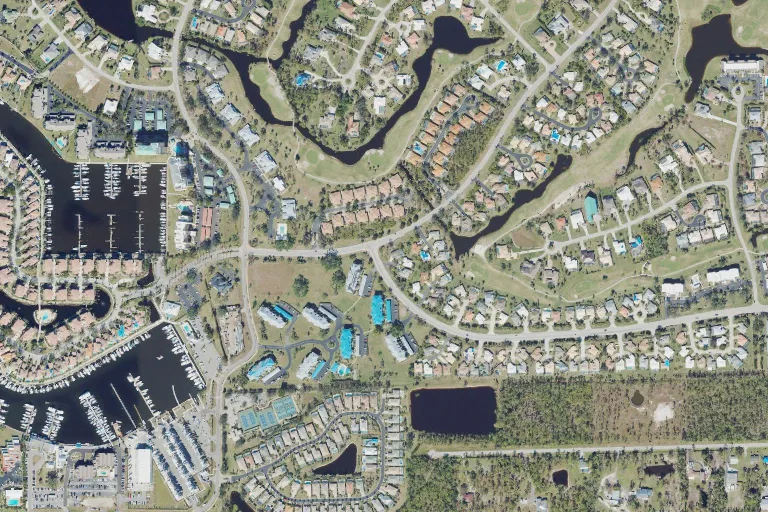 Burnt Store Marina Country Club aerial view (USDA NAIP)