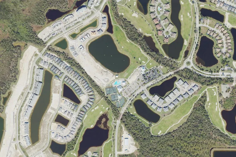 Heritage Landing Golf & Country Club aerial view (USDA NAIP)