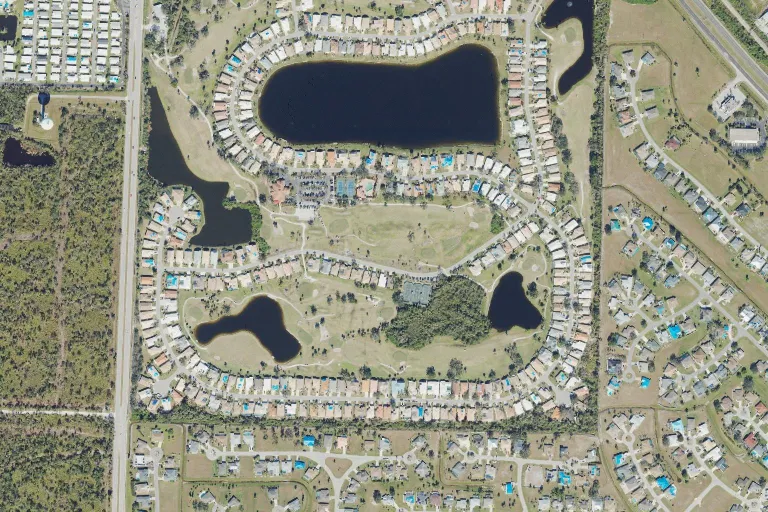 Seminole Lakes Golf & Country Club aerial view (USDA NAIP)