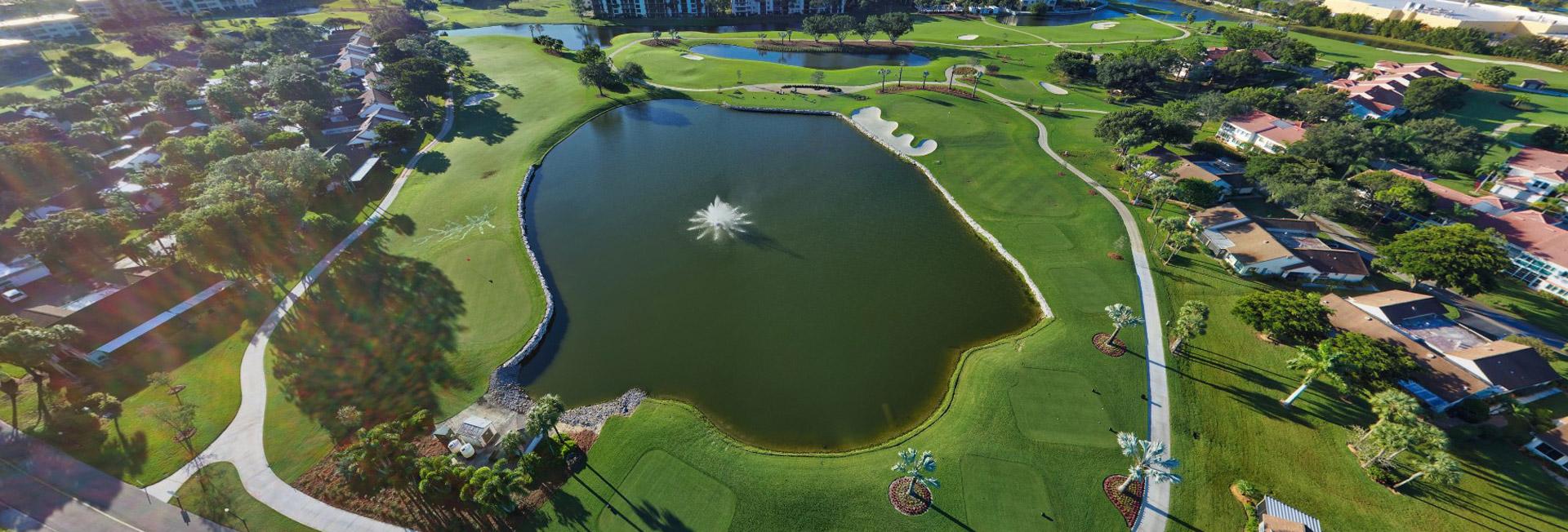 Seven Lakes golf course and lake, Fort Myers, Florida
