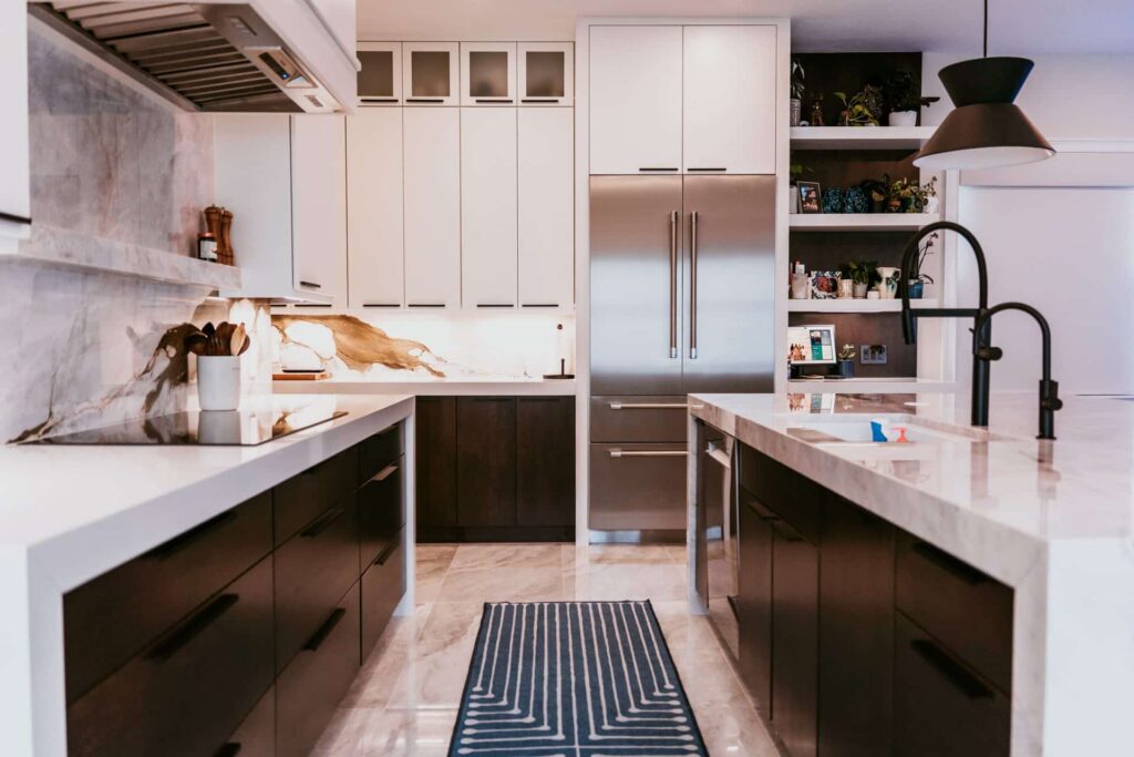 Kitchen: full room, twin islands Kitchen: full room, twin islands (Alliance Construction remodel, Southwest Florida)