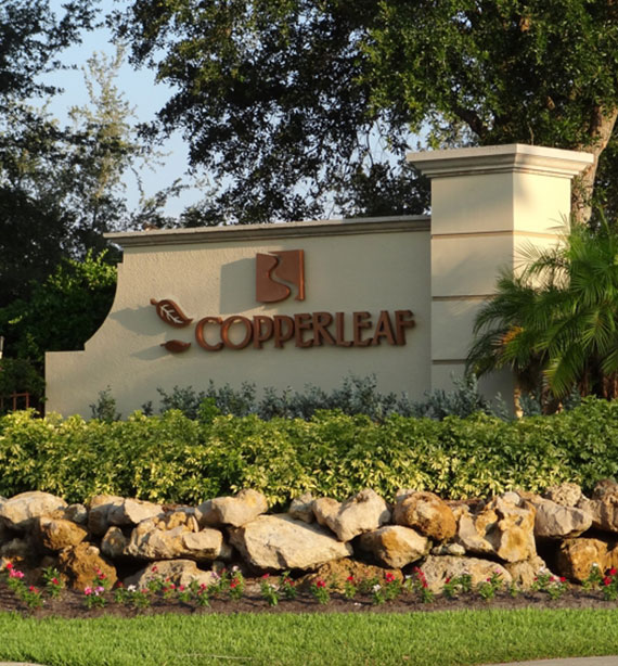 Copperleaf Entrance Sign, Estero, Florida