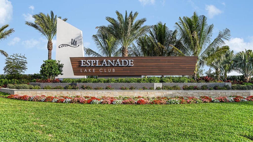 Esplanade Lake Club Entrance Sign, Fort Myers, Florida