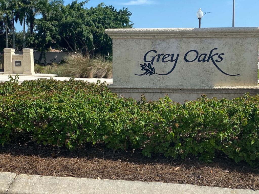 Grey Oaks Entrance Sign, Naples, Florida