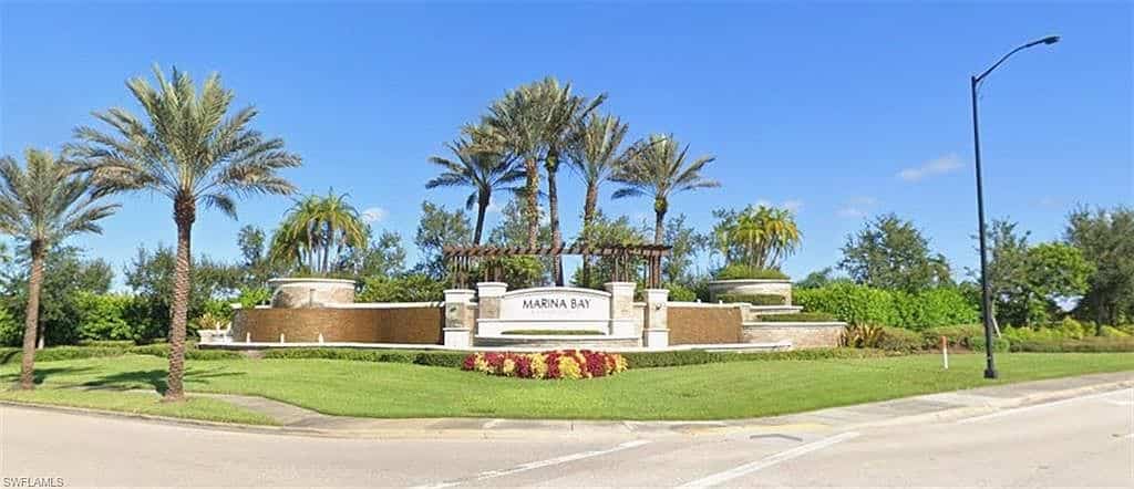 Marina Bay Community Entrance, Fort Myers, Florida