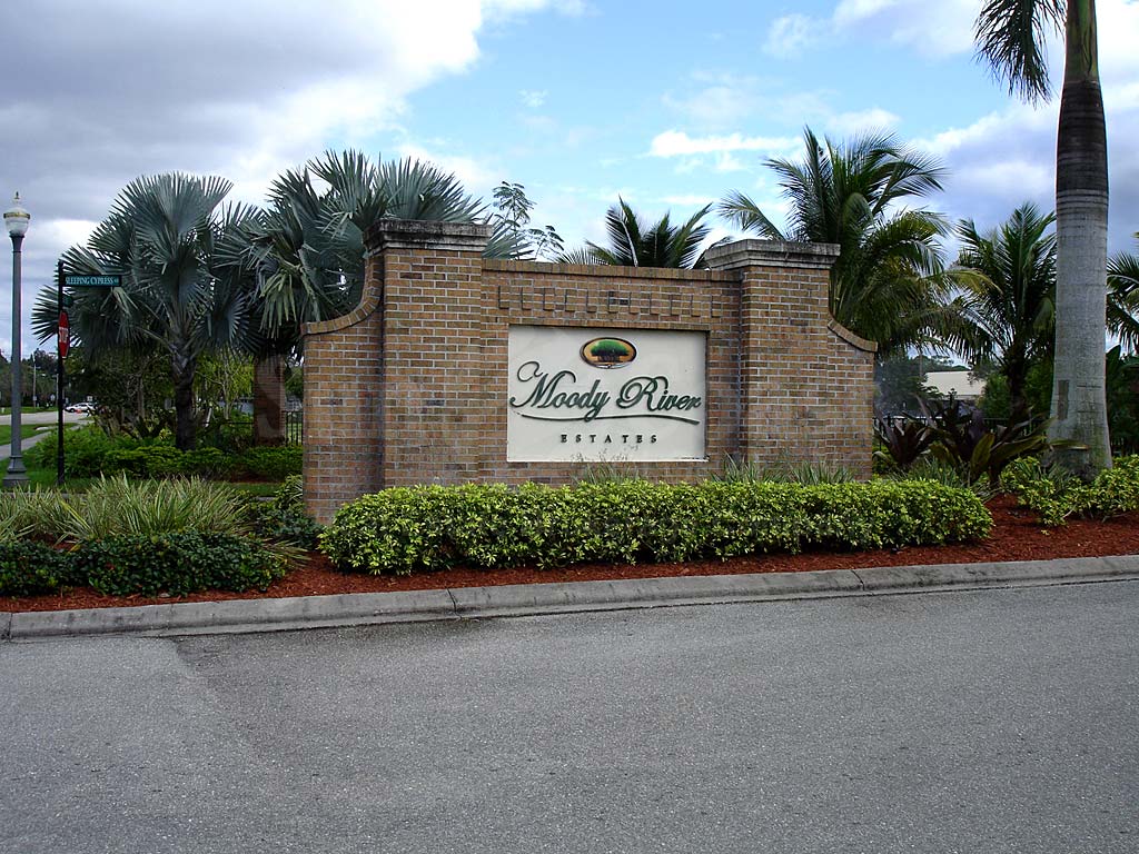 Moody River Estates Entrance Sign, North Fort Myers, Florida