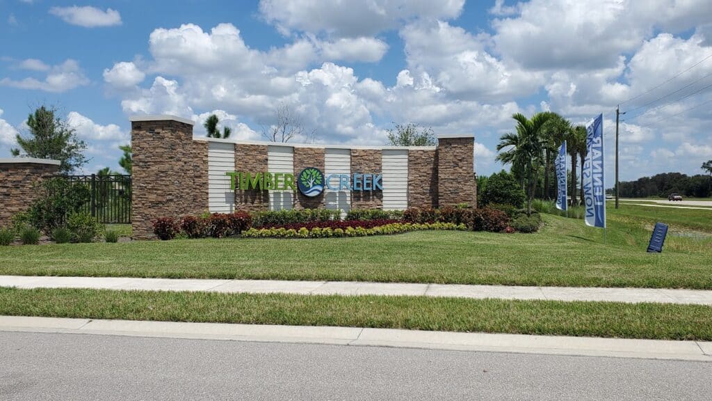 Timber Creek Community Entrance, Fort Myers, Florida